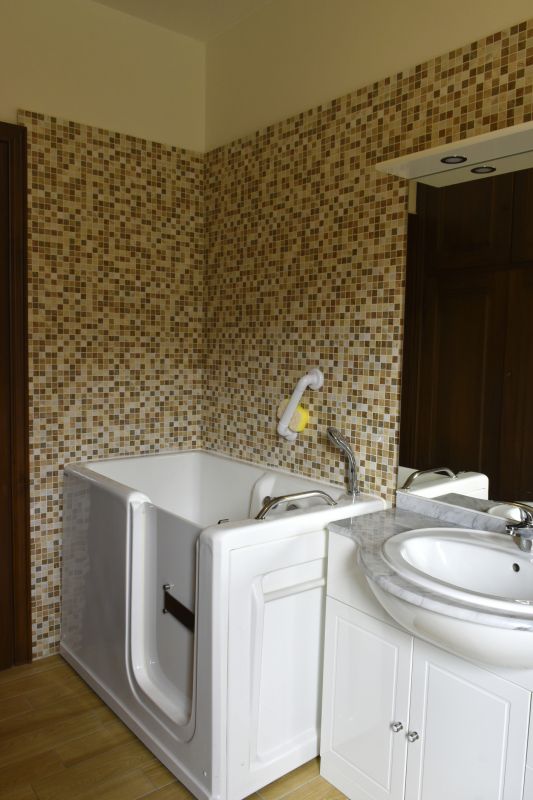 Floating Bench in Shower